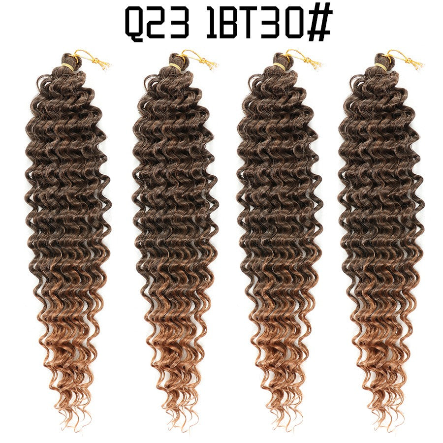 Perruque africaine au crochet cheveux Deep Wave