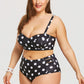 Bikini imprimé noir et blanc