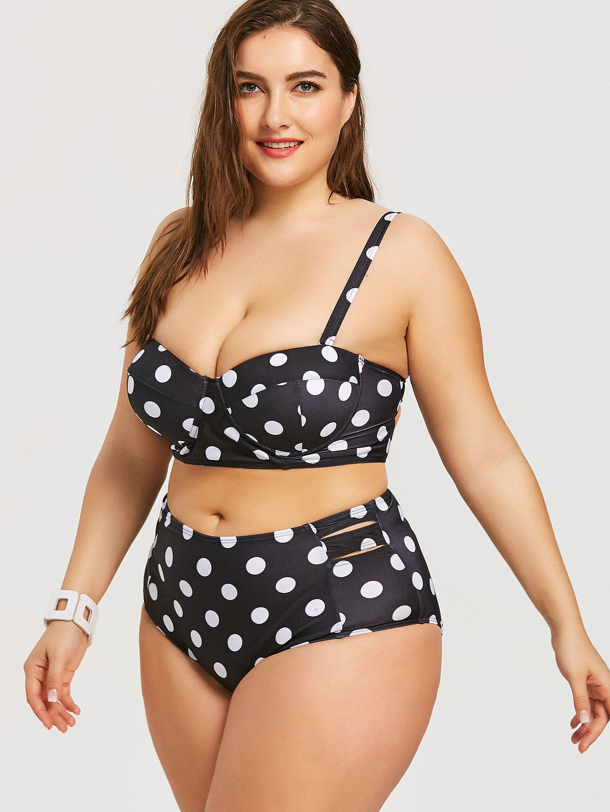 Bikini imprimé noir et blanc