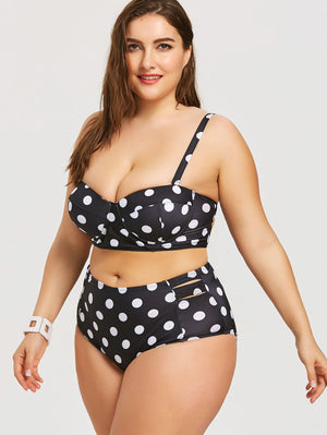 Bikini imprimé noir et blanc