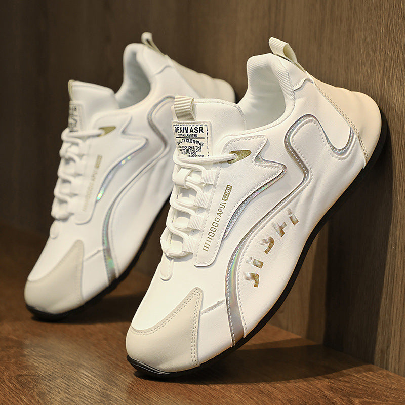 Baskets homme à lacets basses respirantes pour sport