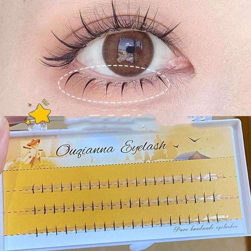 Faux cils en cristal transparent clair