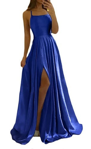 Robe de soirée, robe de bal, formelle, simple, fendue