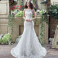 Robe de mariée sirène sexy en dentelle