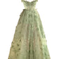 Robe de mariée demoiselle d'honneur à fleurs, robe de princesse