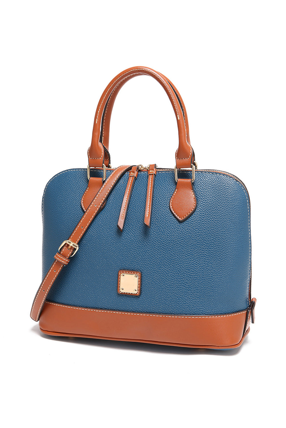 Sac en cuir PU Ashleigh bleu tendance