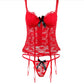 Ensemble de sous-vêtements avec jaretelles et string
