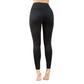 Leggings en molleton rembourré chaud pour femme taille haute