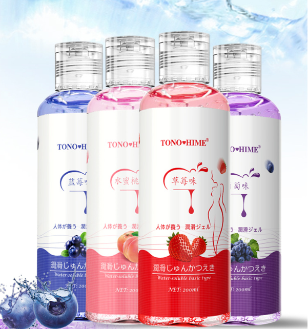 Lubrifiant TONOHIME – Parfum fruité, grande capacité, à base d'eau