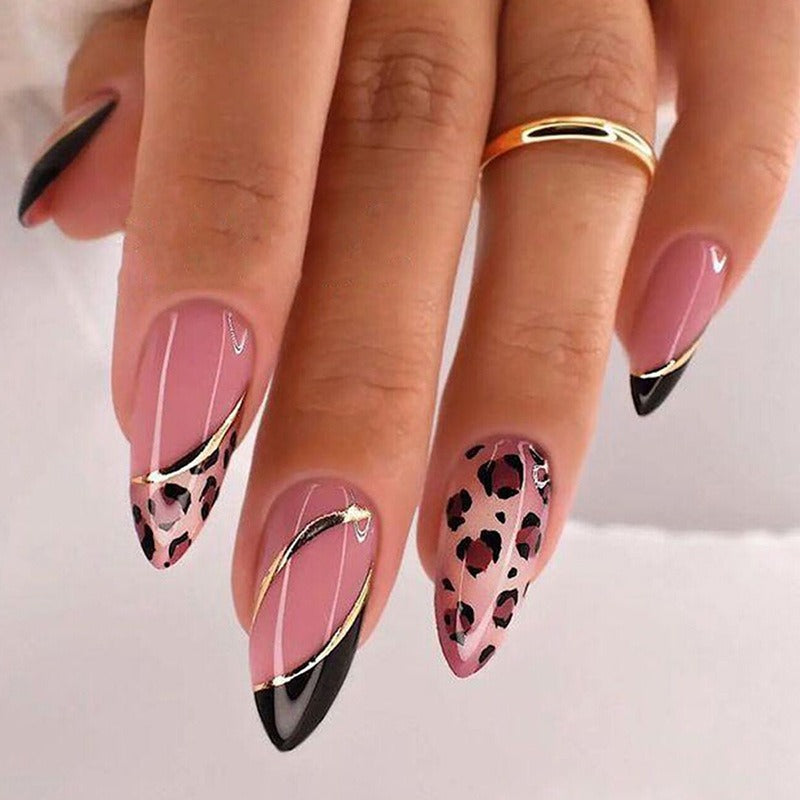 Faux ongles de longueur moyenne Patch Ins Style Hot Girl