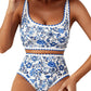 Maillot de bain bikini sexy à motif floral Paisley Fashion