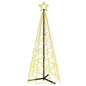 Cône de Noël Blanc Chaud 200 LEDs 2x6 Ft