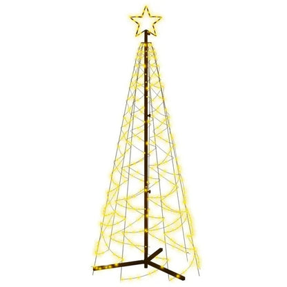 Cône de Noël Blanc Chaud 200 LEDs 2x6 Ft