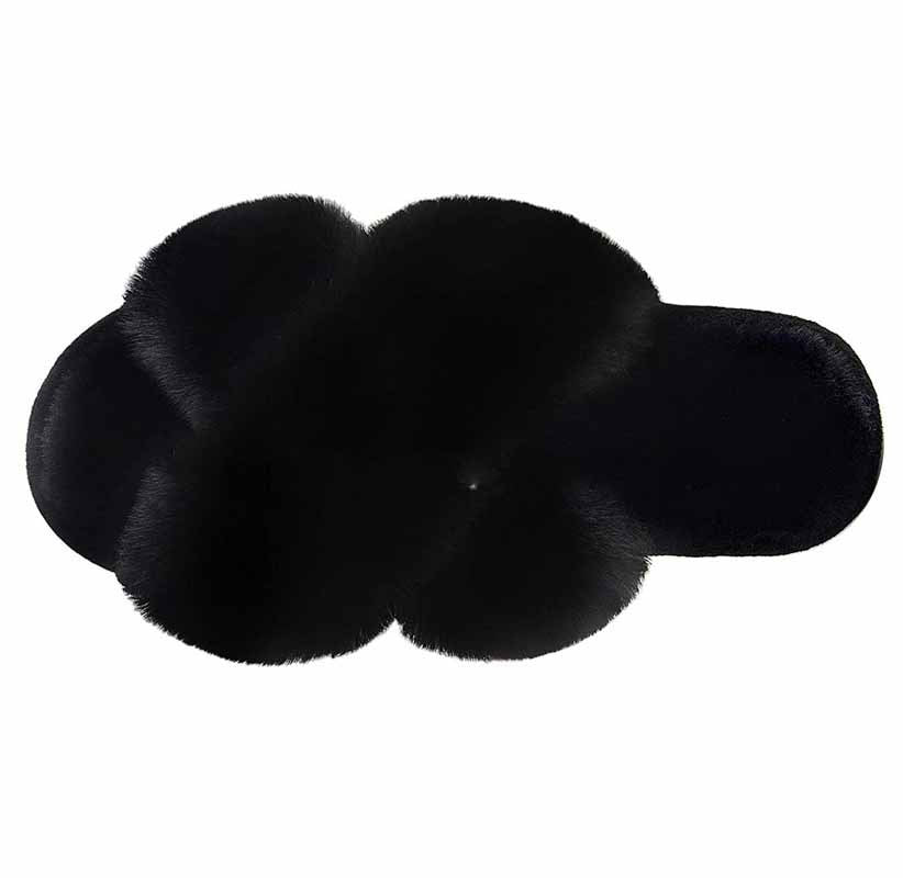 Chaussons femme confortables en fausse fourrure