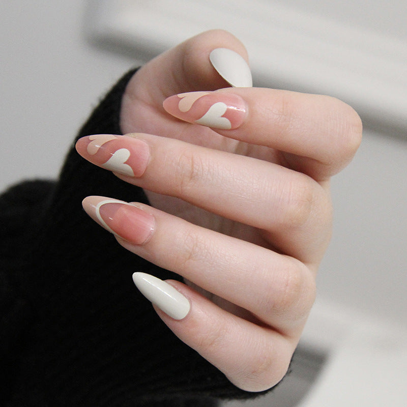 Faux ongles simples à paillettes tendres et doux