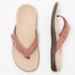Tongs Femme – PU Métalliques, Confortables & Décontractées