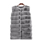 Gilet long en fourrure, manteau rembourré en coton