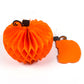 Lanterne en papier décorative orange Halloween Thanksgiving Pumpkin Honeycomb