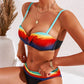 Maillot de bain 2 pièces taille haute