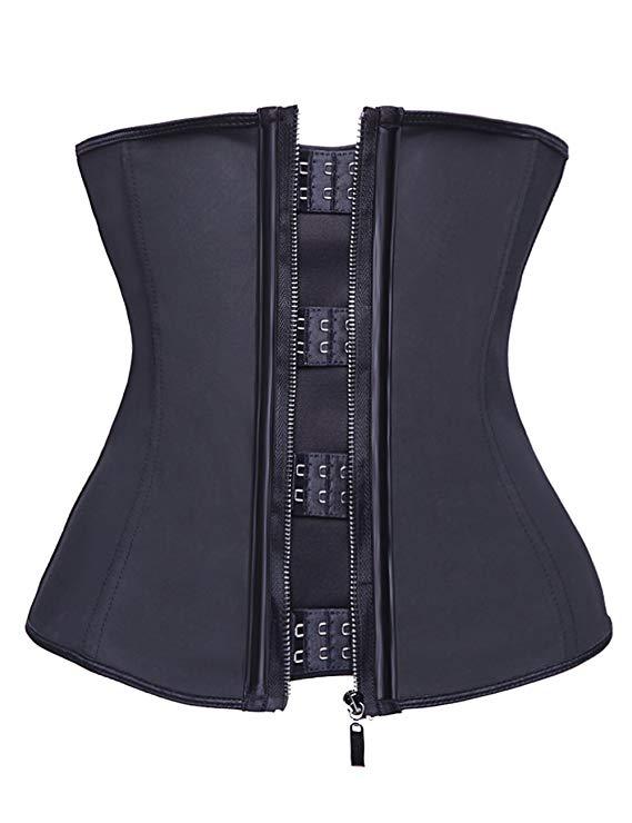 Gaine raffermissante à fermeture à glissière avec ceinture réglable