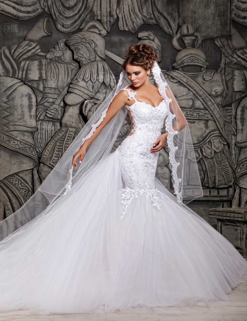 Robe de mariée sirène en dentelle