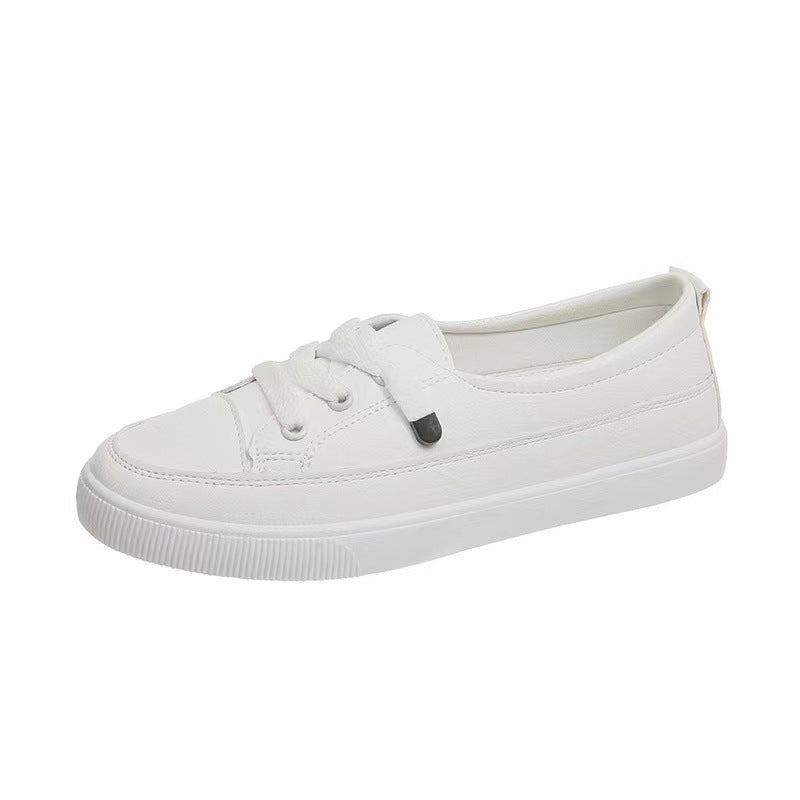 Women's white shoes with personality fashion simplicity and casual Japanese style women's board shoes for women