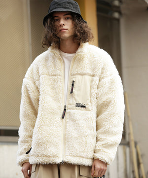 Manteau d'hiver ample et décontracté en peluche épaisse