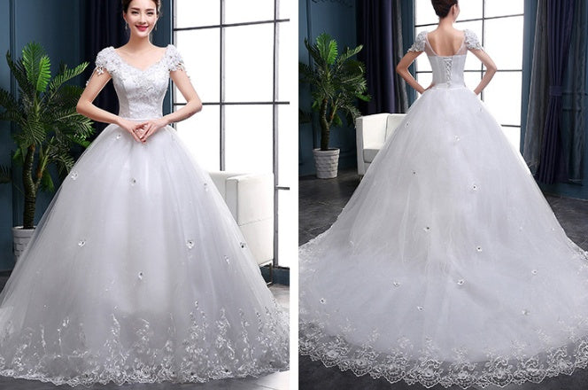 nouvelle robe de mariée robe de mariée longue traîne robe de mariée