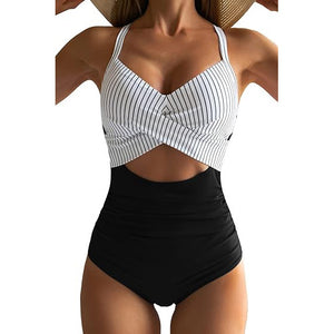 Maillot 1 Pièce Femme – Gainant, Uni & Découpe Tendance