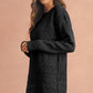 Robe chasuble à épaulettes en maille torsadée vert brumeux