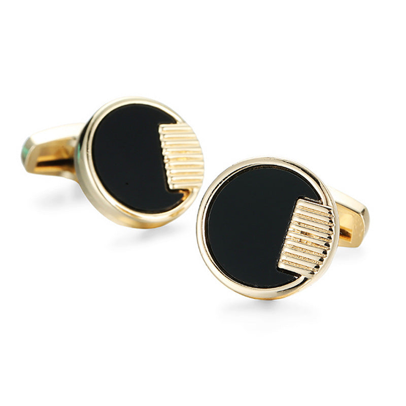 French Shirt Cufflinks Copper Material Gold