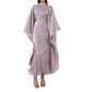 Robe soirée ample turque en polyester pour femme