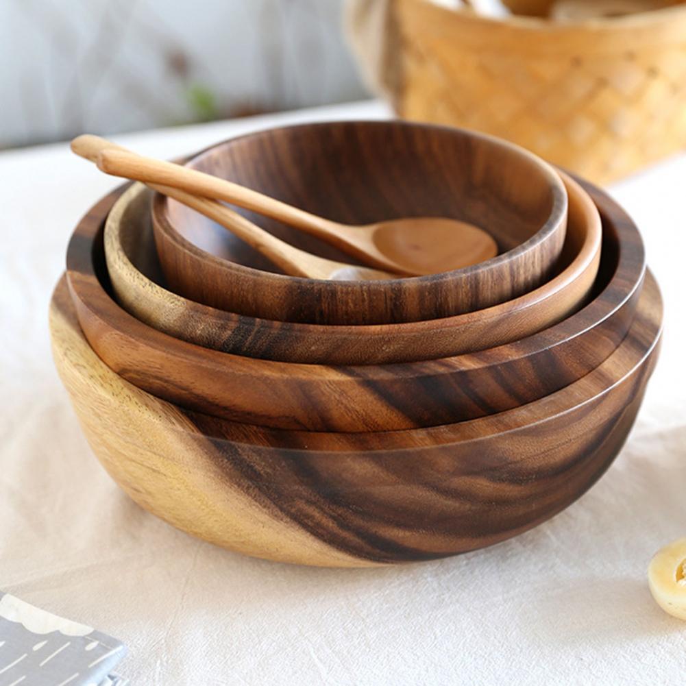 Ensemble d'ustensiles en bois naturel pour la cuisine