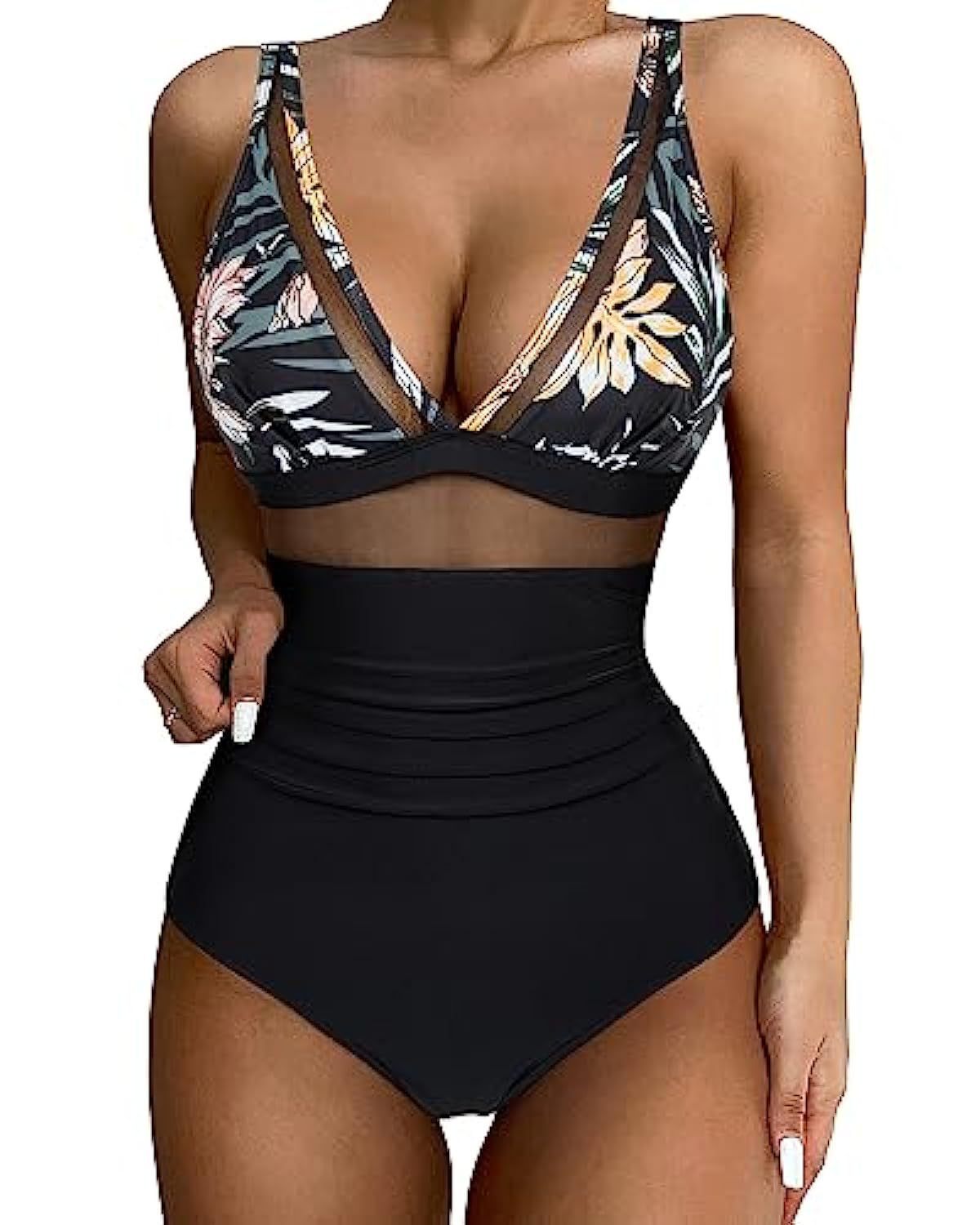 Maillot 1 Pièce Femme – Taille Haute, Sexy & Découpé