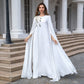 Robe soirée musulmane Abaya brodée pour femme, robe de soirée