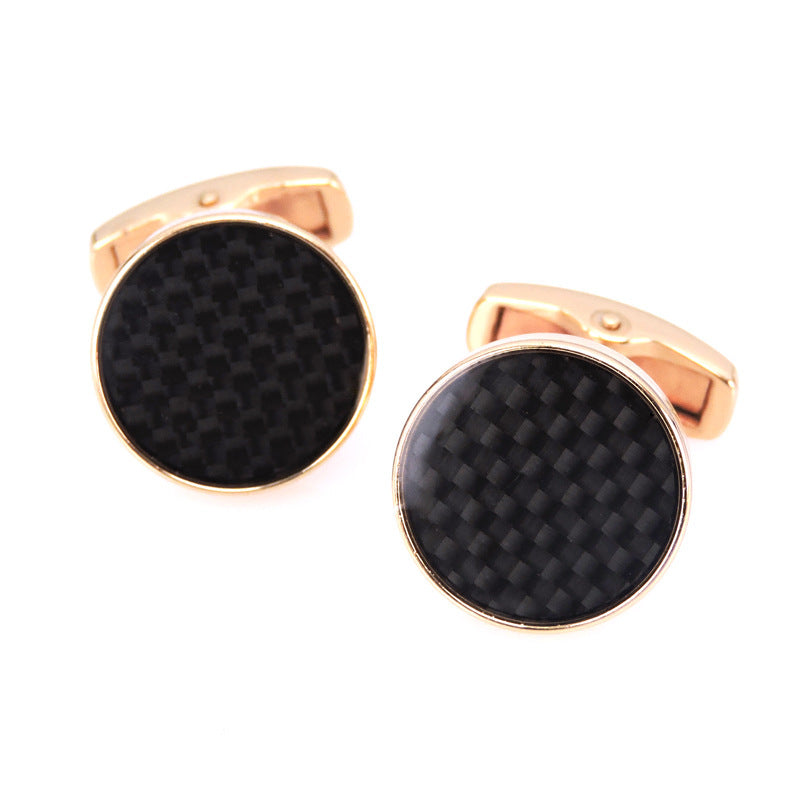 French Shirt Cufflinks Copper Material Gold