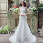 Robe de mariée sirène sexy en dentelle