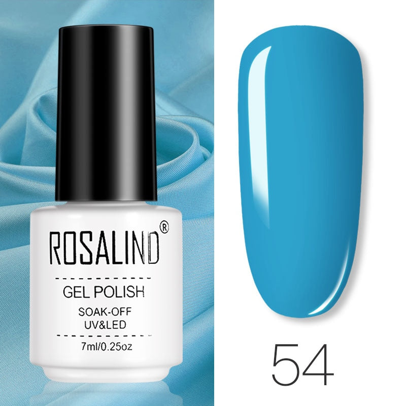 Set de Vernis Gel ROSALIND – Manucure Semi-Permanente, Top Coat UV LED