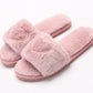 Chaussons en peluche pour femme