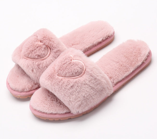 Chaussons en peluche pour femme