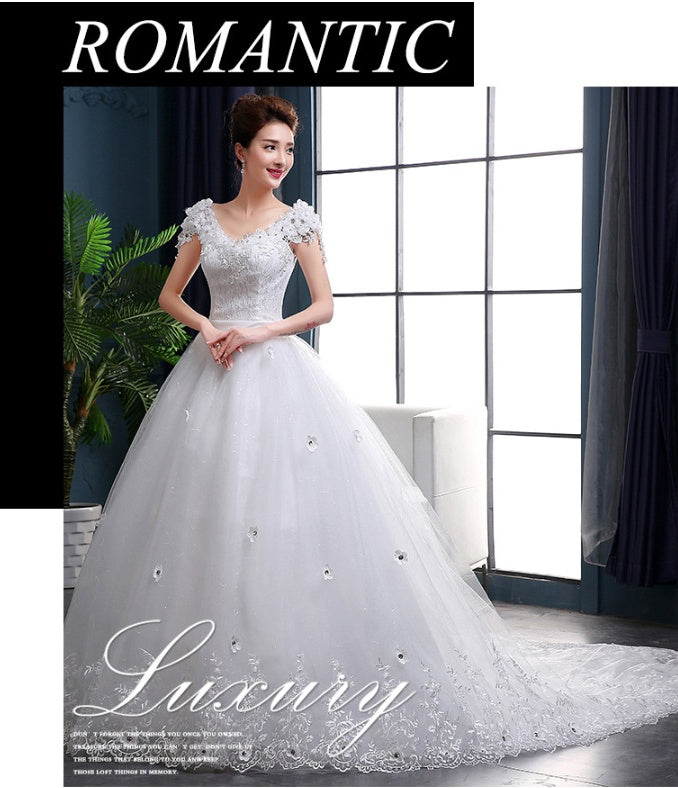 nouvelle robe de mariée robe de mariée longue traîne robe de mariée