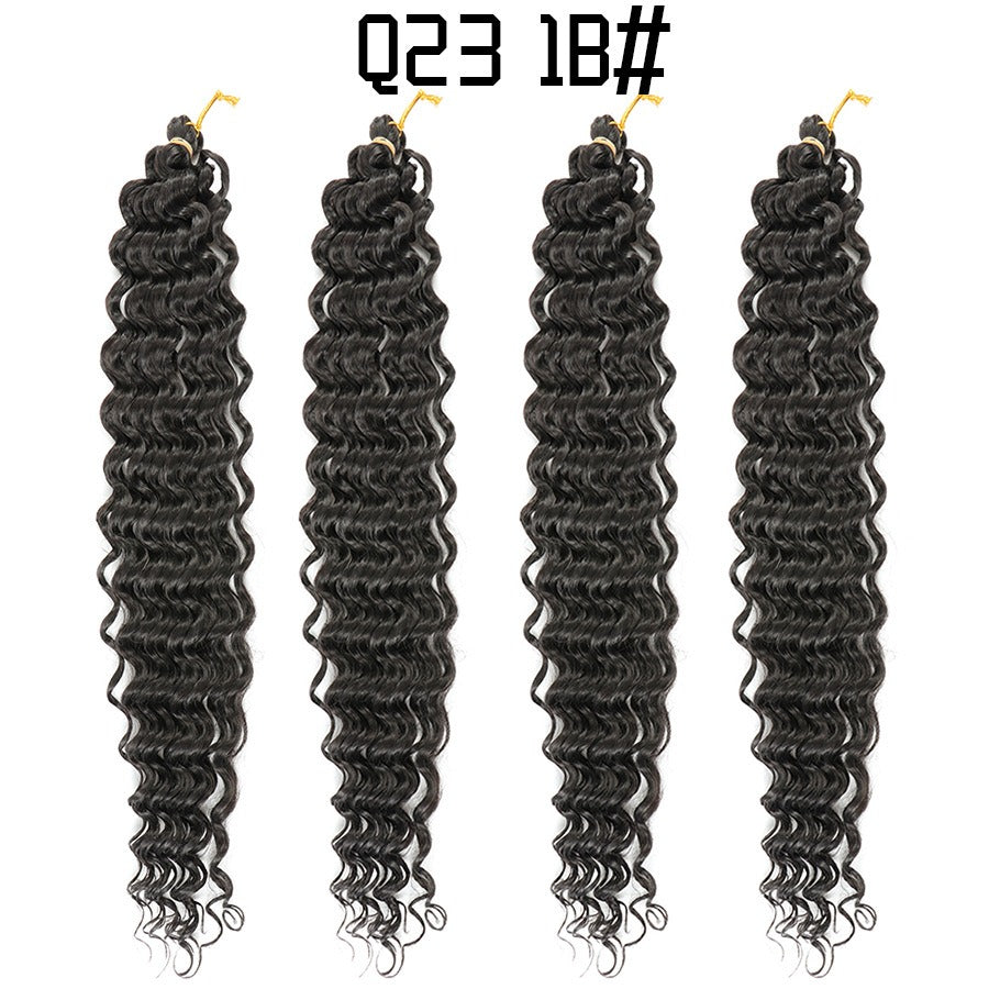 Perruque africaine au crochet cheveux Deep Wave