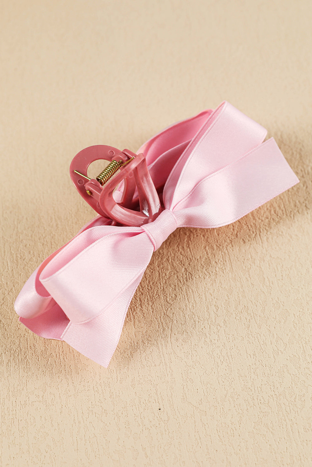 Barrette à cheveux avec ruban décoratif de couleur unie noire