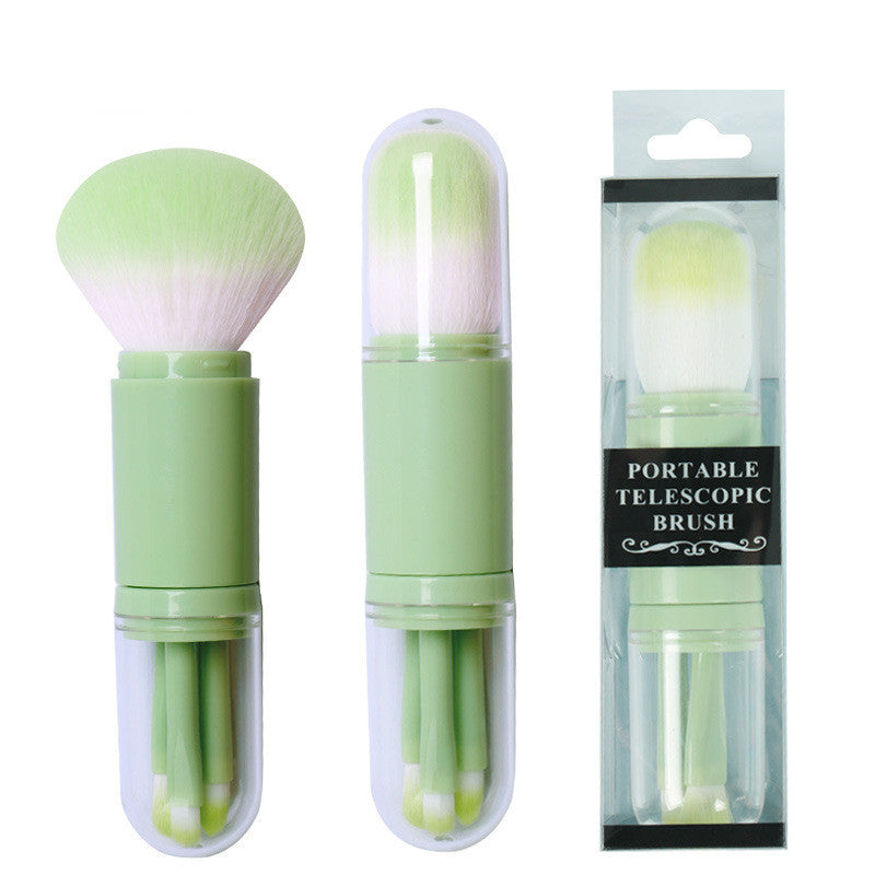 Set de 4 mini pinceaux de Maquillage rétractables