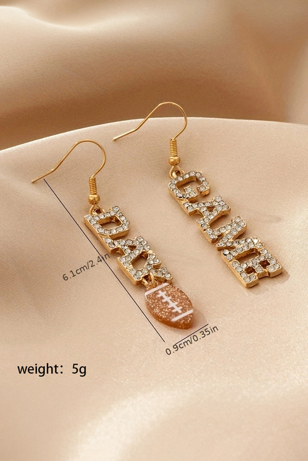 Boucles d'oreilles pendantes or