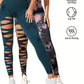 Paquet de 2leggings taille haute élastique pour femme.