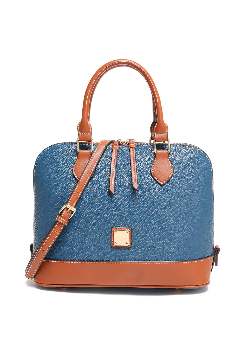 Sac en cuir PU Ashleigh bleu tendance