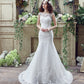 Robe de mariée sirène sexy en dentelle