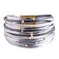 Bracelet vintage en cuir souple avec perles pour femme