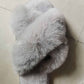 Chaussons femme confortables en fausse fourrure